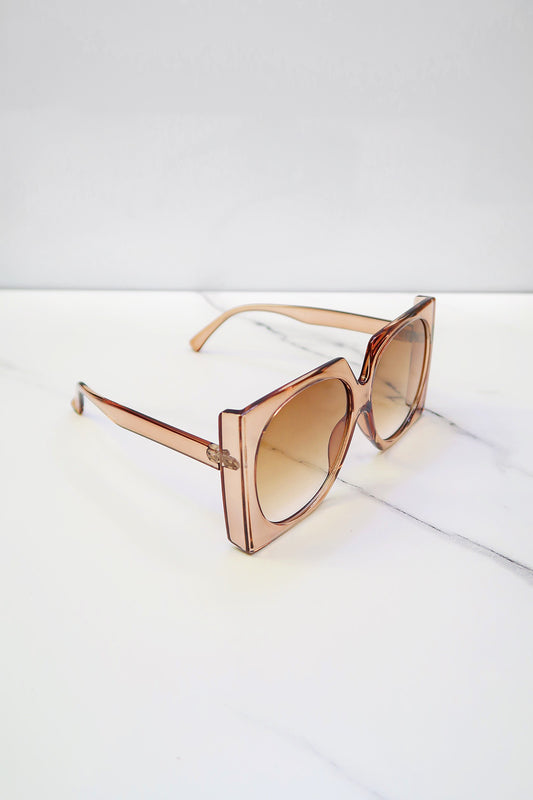 I’m Ready Sunglasses - Clear Brown