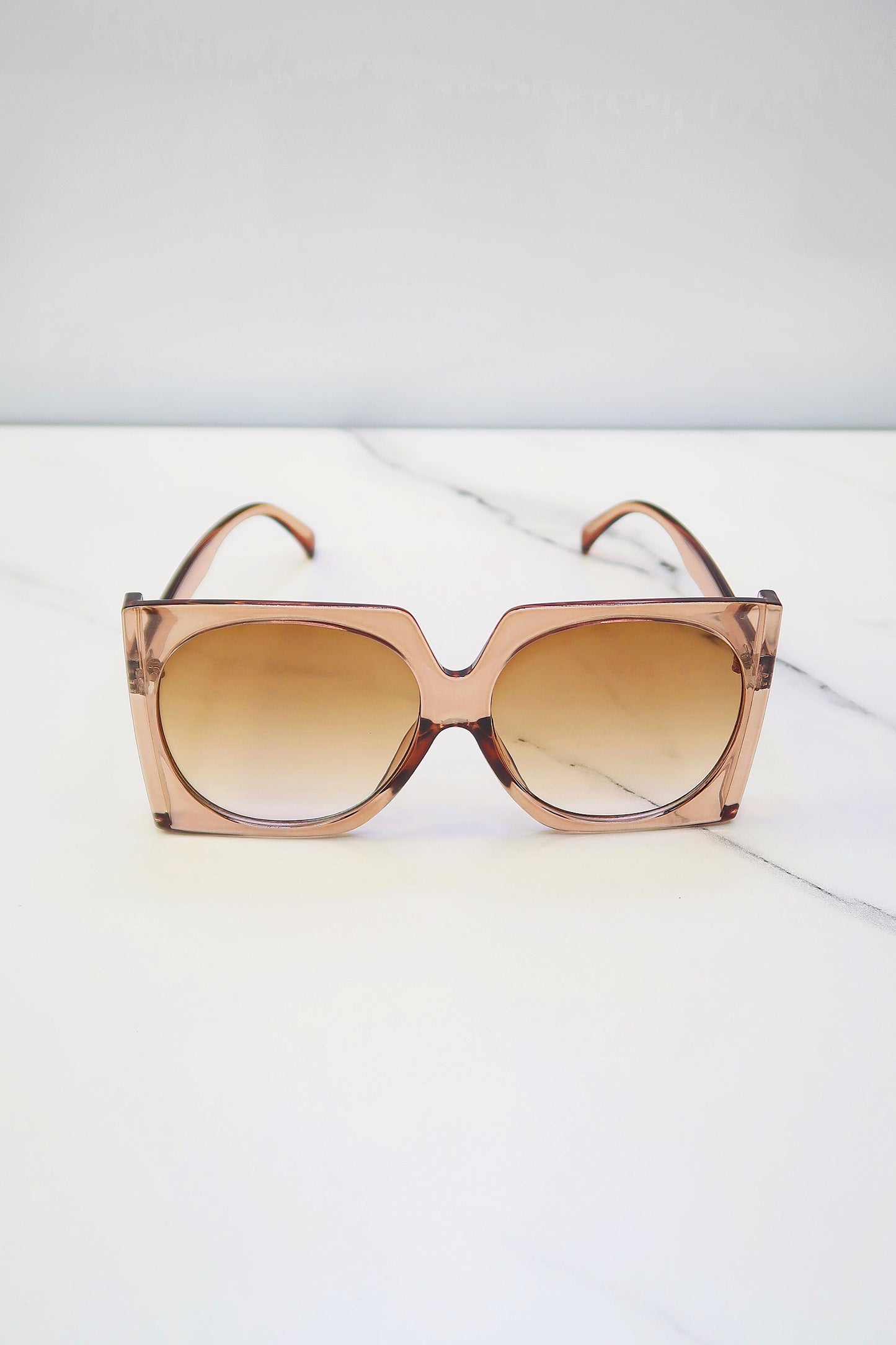 I’m Ready Sunglasses - Clear Brown