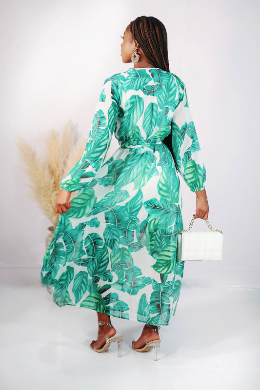 Day In Paradise Maxi Dress - Green