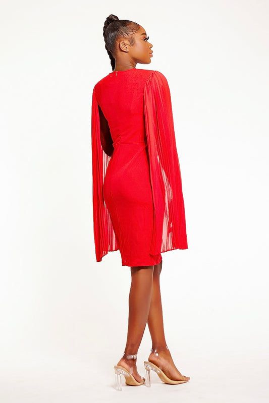 Lovers Touch Red Midi Dress