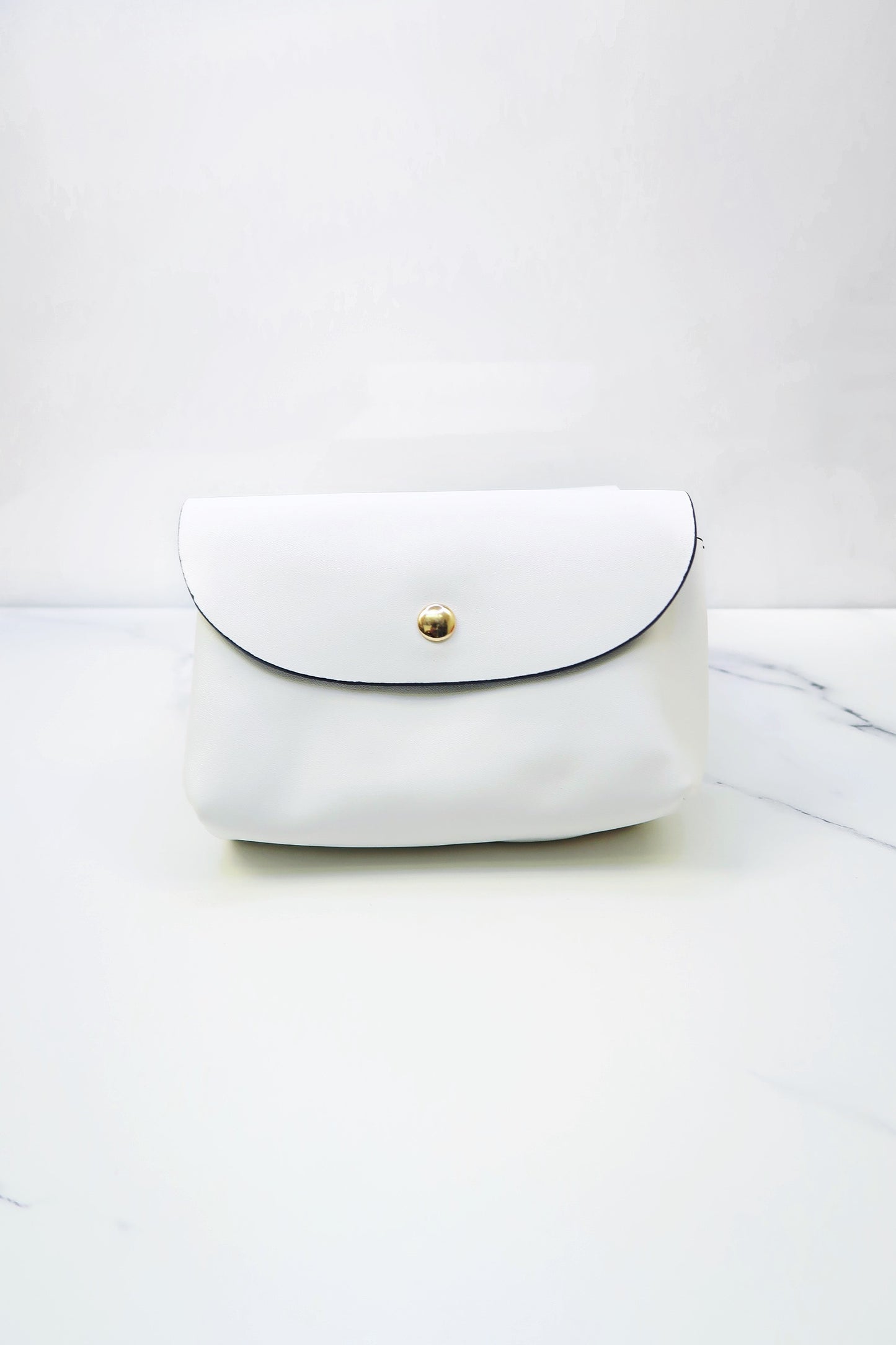 Out All Night White Studded Crossbody Bag