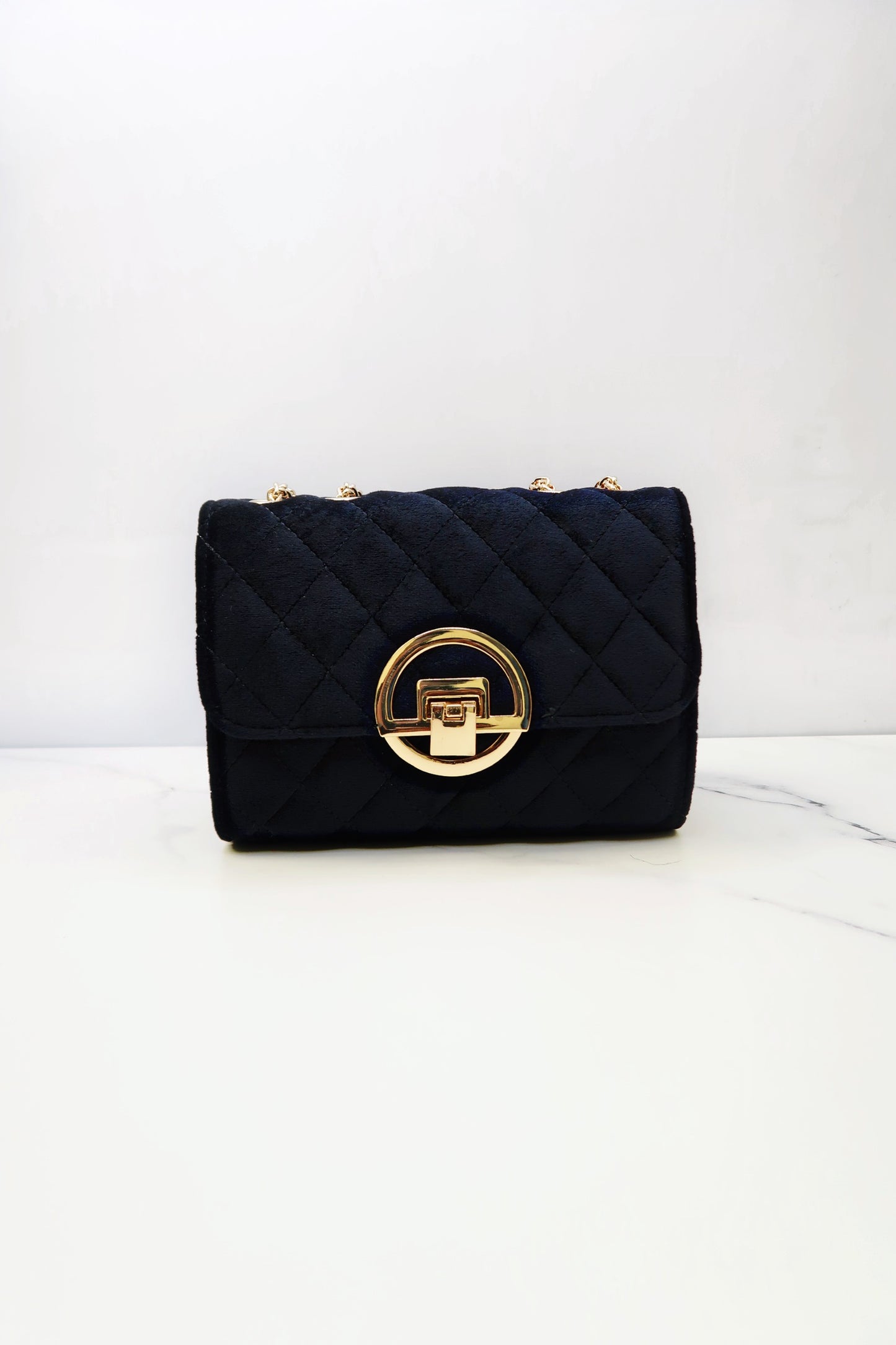 Keepin' It Cute Velvet Crossbody Bag