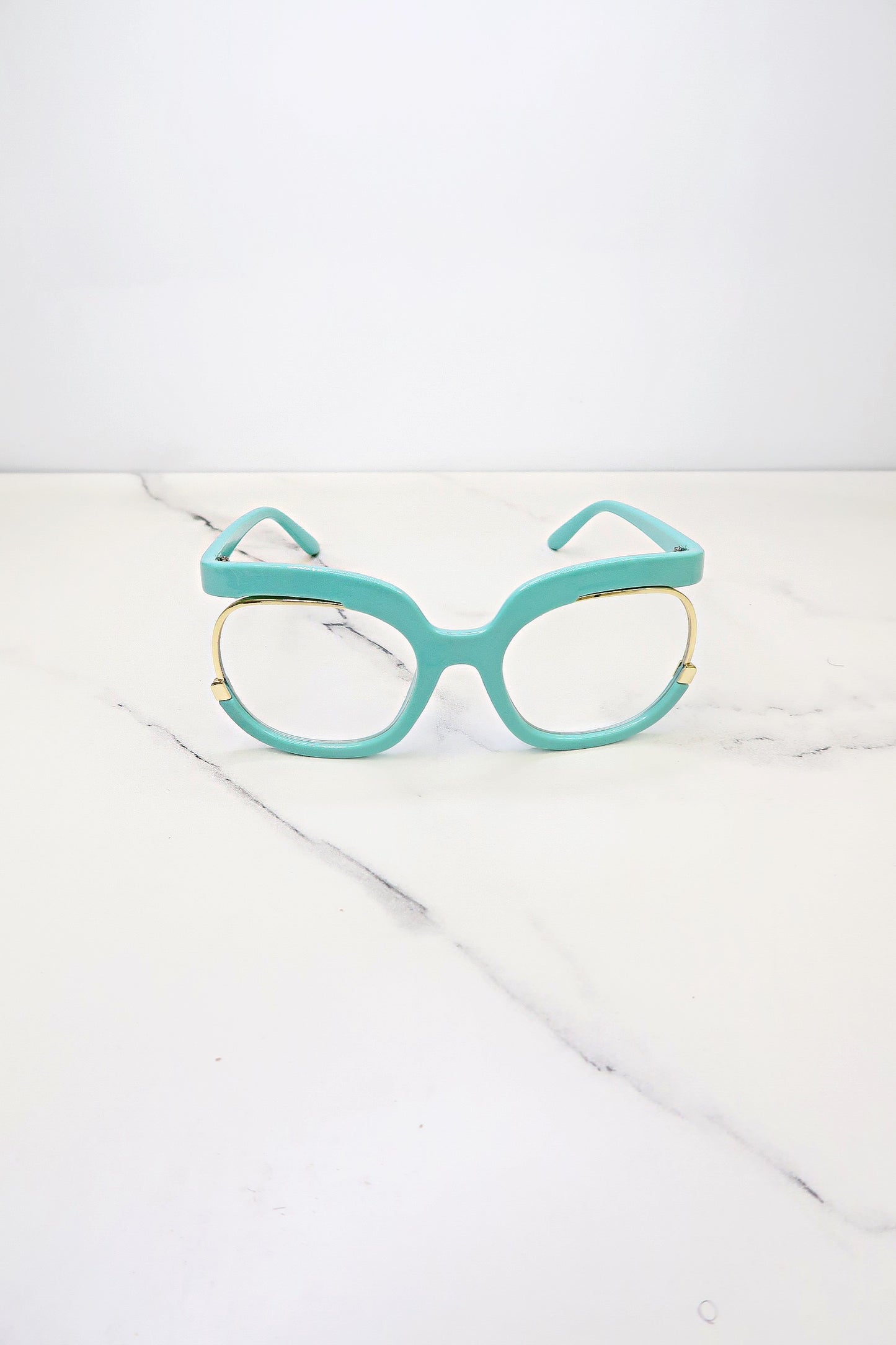 All Eyes On Me Sunglasses - Teal