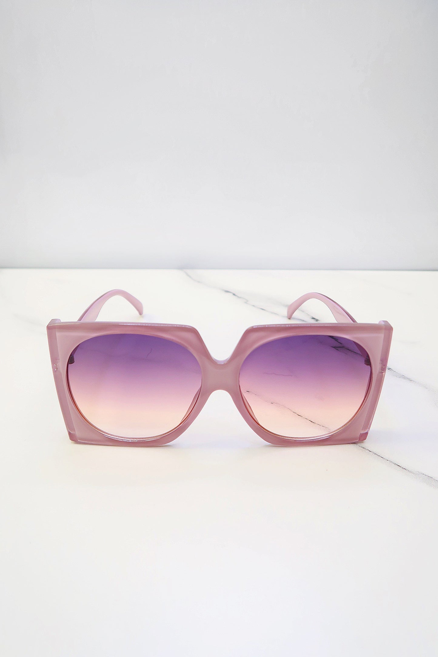 I’m Ready Sunglasses - Light Plum