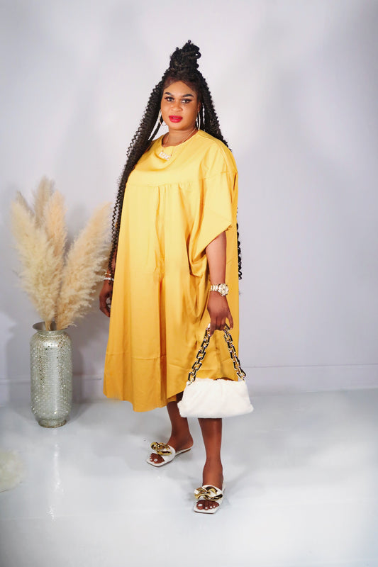 Too Easy Yellow Midi Dress