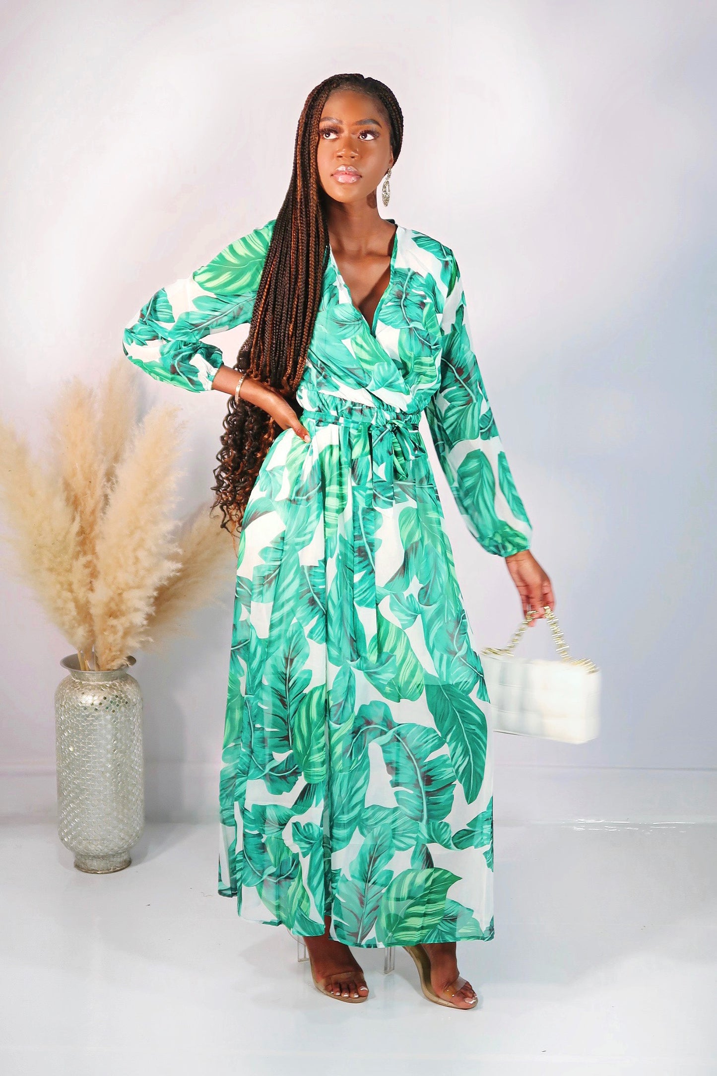 Day In Paradise Maxi Dress - Green